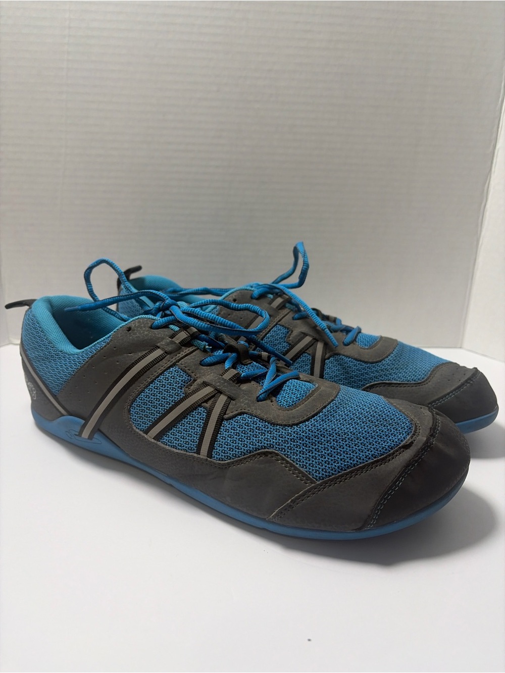 Xero Shoes Prio Men’s 12 Blue Gray Barefoot Minimalist Running Training Sneakers